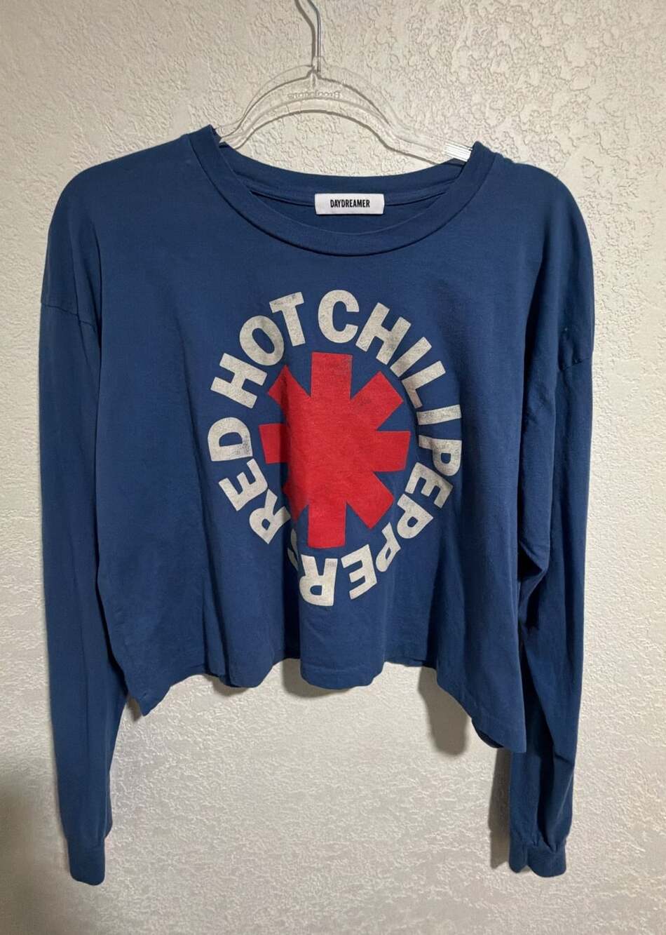 Daydreamer Red Hot Chili Peppers Long Sleeve T-Shirt Size S Blue